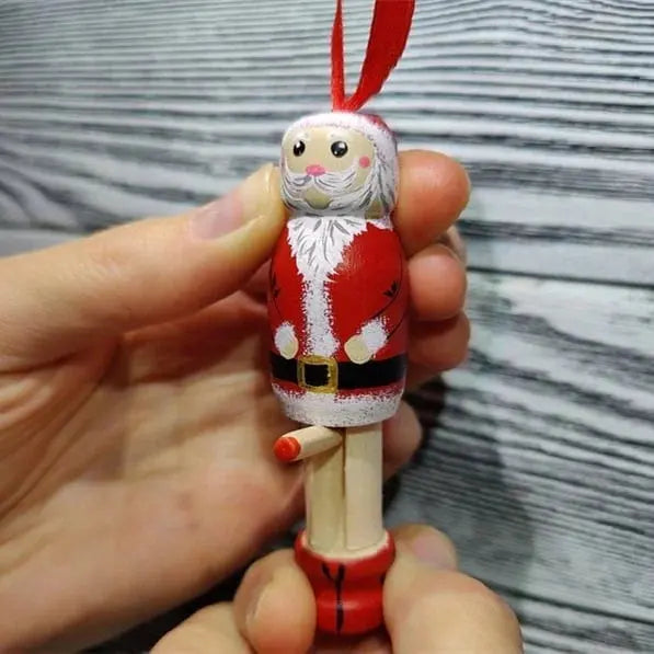 Naughty Santa Ornament