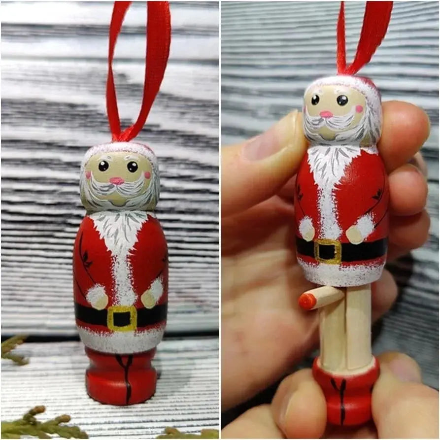 Naughty Santa Ornament