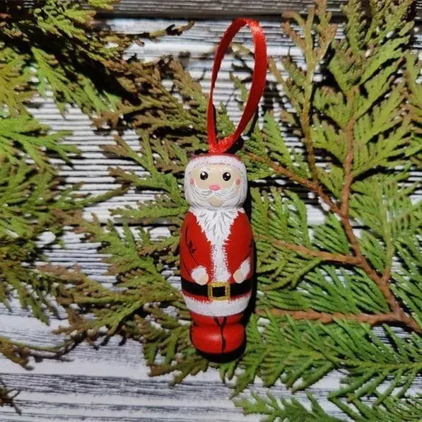 Naughty Santa Ornament